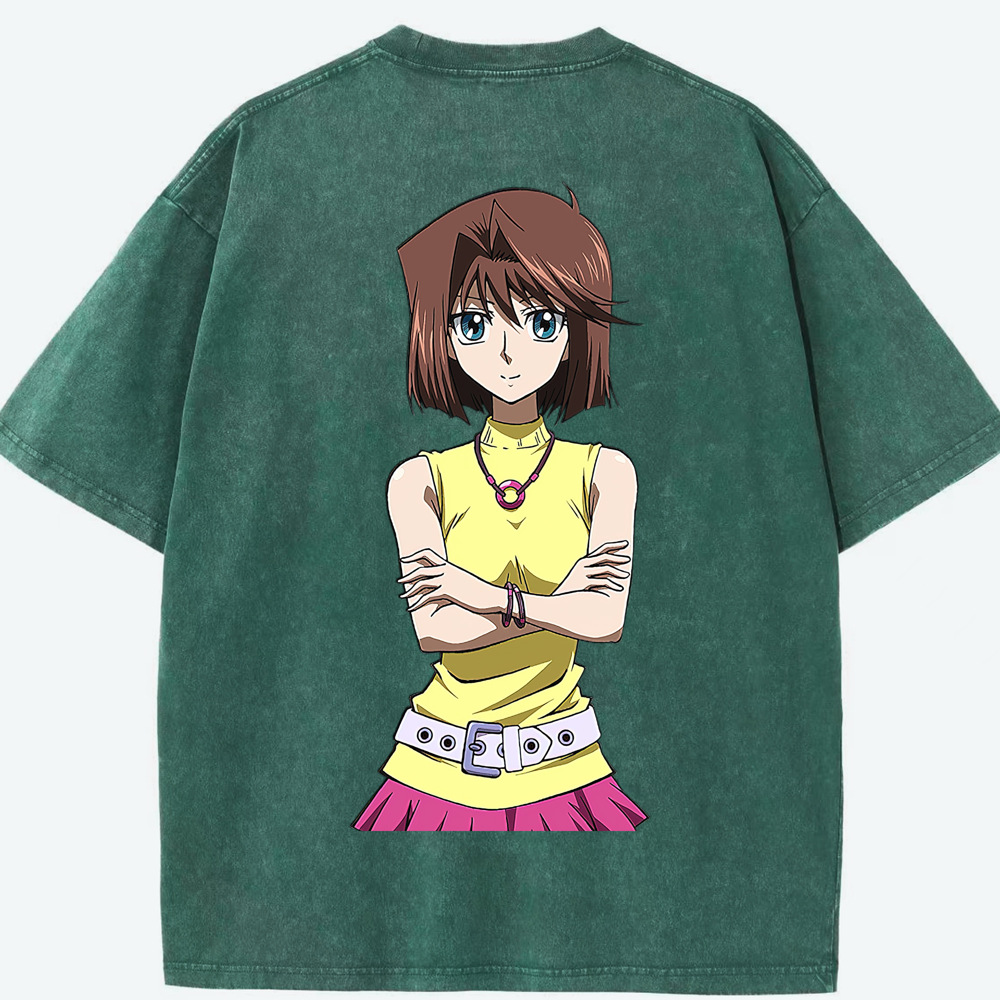 （画像用） 遊☆戯☆王 Yu-Gi-Oh! 綿100% ヴィンテージ風 半袖Tシャツ（背面プリント）